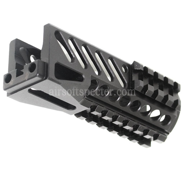 AIRSOFT SPECTER 130mm CNC Aluminium Lower Handguard Rail System For Tokyo Marui CYMA GHK LCT E&L AKS74U Series AEG GBB Rifles Black