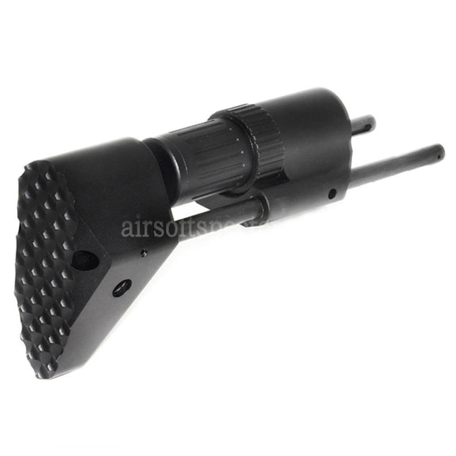 5KU PDW Retractable Stock For Tokyo Marui M4 M16 Series AEG Rifles Airsoft Black