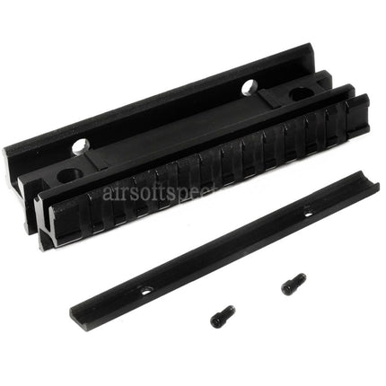 AIRSOFT SPECTER Tactical Tri-Rail Mount Base For 20mm Rail System Rifles Black