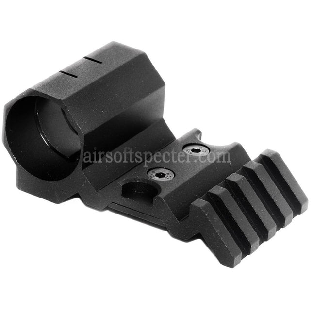 AIRSOFT SPECTER Offset 20mm Rail Mount & 1/25mm Flashlight Mount Black