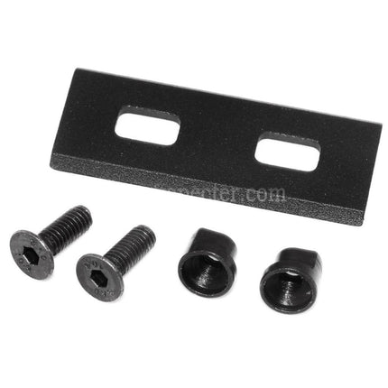 AIRSOFT SPECTER Offset 20mm Rail Mount & 1/25mm Flashlight Mount Black