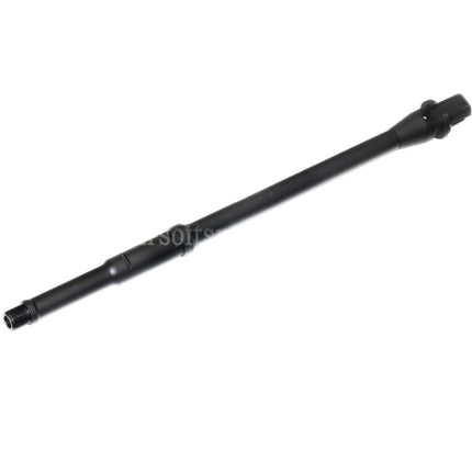 5KU 368mm 14.5 Aluminium Mid Length Outer Barrel -14mm CCW Counter-Clockwise Thread For M4 M16 Series AEG Rifles Airsoft Black