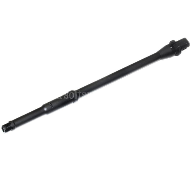 5KU 368mm 14.5 Aluminium Mid Length Outer Barrel -14mm CCW Counter-Clockwise Thread For M4 M16 Series AEG Rifles Airsoft Black