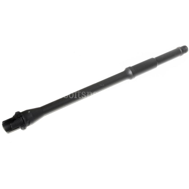 5KU 368mm 14.5 Aluminium Mid Length Outer Barrel -14mm CCW Counter-Clockwise Thread For M4 M16 Series AEG Rifles Airsoft Black