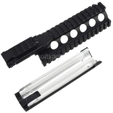 AIRSOFT SPECTER 210mm Aluminum KAC Style RAS II Handguard Rail System For M4 M16 Series AEG Rifles Black