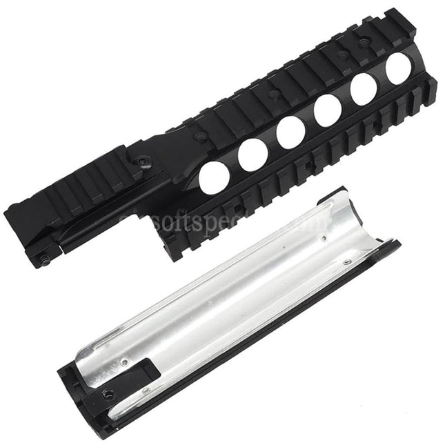 AIRSOFT SPECTER 210mm Aluminum KAC Style RAS II Handguard Rail System For M4 M16 Series AEG Rifles Black