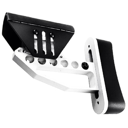 Crosse réglable légère AIRSOFT SPECTER (Type 2) pour fusils AEG M4 M16 Noir/Argent