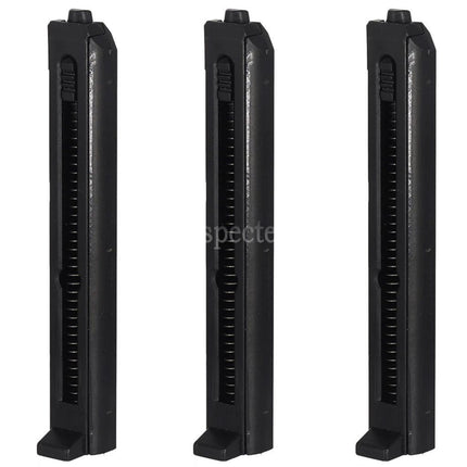AIRSOFT SPECTER 3pcs 11rd Magazine For Well G295 Semi Auto Non-Blowback M11A1 CO2 SMG Rifles Black