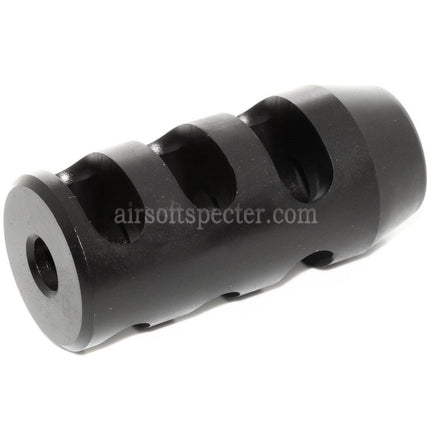 King Arms 68mm M700 Tactical Round Flash Hider For -14mm CCW Counter-Clockwise Thread Barrel Rifles Airsoft Black