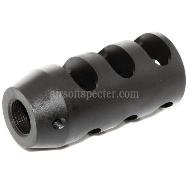 King Arms 68mm M700 Tactical Round Flash Hider For -14mm CCW Counter-Clockwise Thread Barrel Rifles Airsoft Black