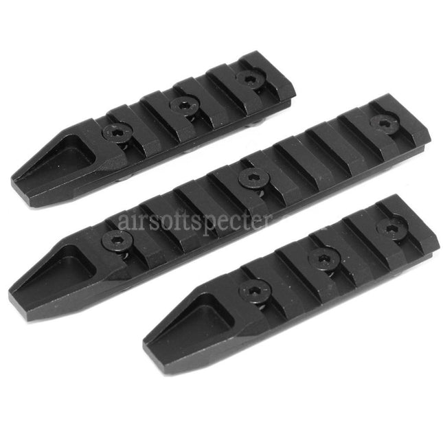 AIRSOFT SPECTER 3pcs 115mm/75mm/75mm UXR4 Keymod Rail Set Black