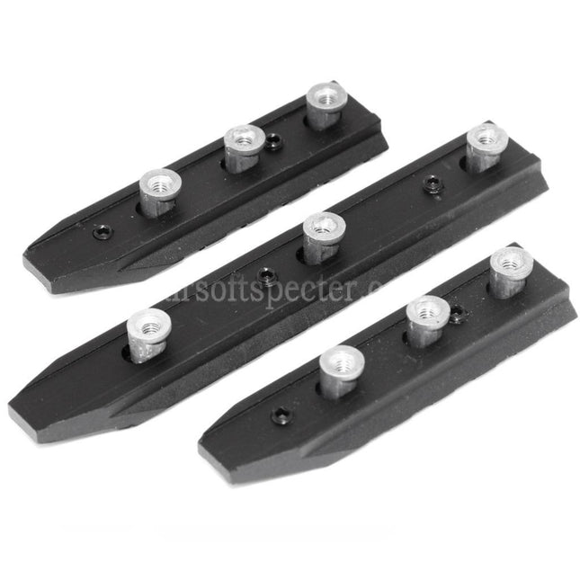 AIRSOFT SPECTER 3pcs 115mm/75mm/75mm UXR4 Keymod Rail Set Black