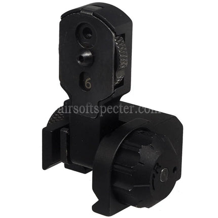 5KU MAD BUIS Viseur Arrière Relevable pour Répliques Airsoft M4 M16 AEG