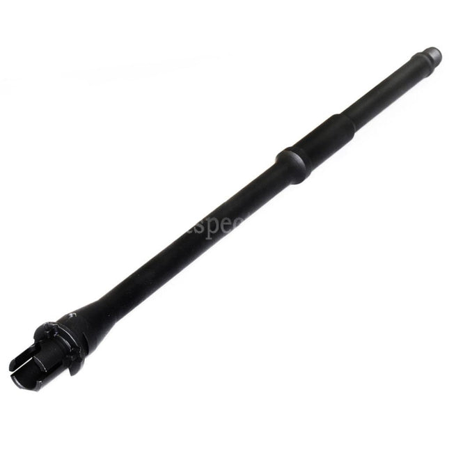 5KU 420mm 16 Aluminium Mid Length Outer Barrel -14mm CCW Counter-Clockwise Thread For M4 M16 Series AEG Rifles Airsoft Black