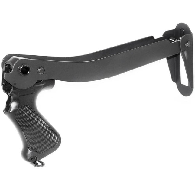 CYMA Metal Folding Stock with Plastic Grip For CYMA M870 Series Shotgun Airsoft Black
