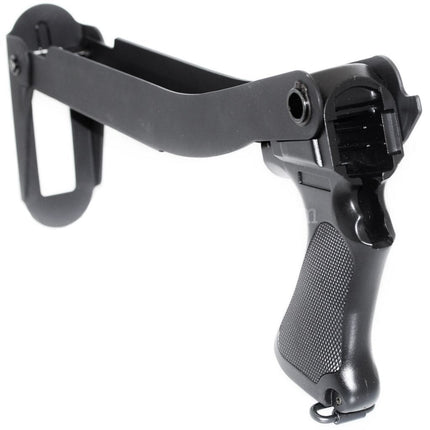 CYMA Metal Folding Stock with Plastic Grip For CYMA M870 Series Shotgun Airsoft Black