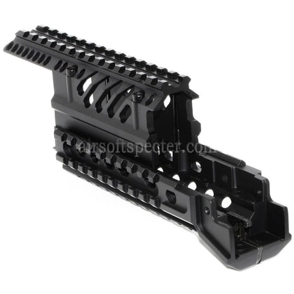 CYMA X47 Aluminum Upper Lower RIS RAS Handguard Rail System For AK Series AEG Rifles Airsoft Black