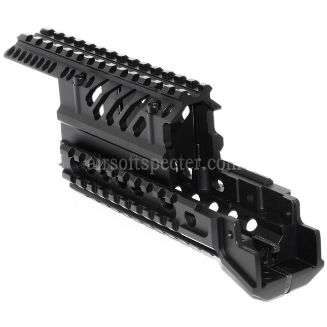 CYMA X47 Aluminum Upper Lower RIS RAS Handguard Rail System For AK Series AEG Rifles Airsoft Black