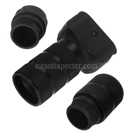 AIRSOFT SPECTER Aluminium Troy Style Modular Combat Vertical Grip For 20mm Picatinny Rail Black
