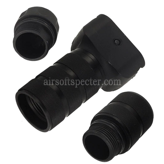AIRSOFT SPECTER Aluminium Troy Style Modular Combat Vertical Grip For 20mm Picatinny Rail Black