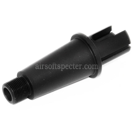 AIRSOFT SPECTER 2.75/3.35 71mm/85mm Rallonge de Canon Externe Courte en Aluminium – Filetage Anti-Horaire CCW de -14mm pour Répliques AEG