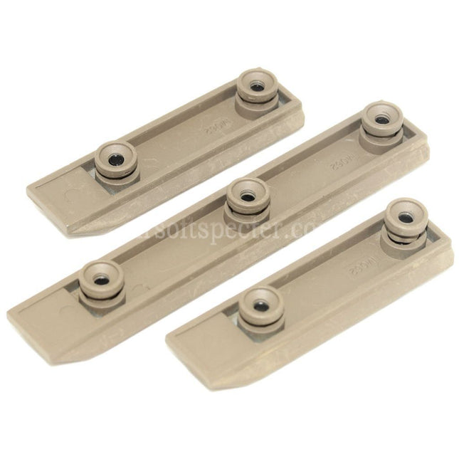 AIRSOFT SPECTER 3pcs 67mm/67mm/102mm UXR4 Keymod Rail Set Tan