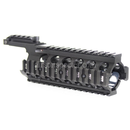 AIRSOFT SPECTER 210mm CNC Aluminum RAS Keymod Handguard Rail System For Tokyo Marui WA M4 M16 Series Rifles Black