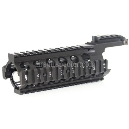 AIRSOFT SPECTER 210mm CNC Aluminum RAS Keymod Handguard Rail System For Tokyo Marui WA M4 M16 Series Rifles Black