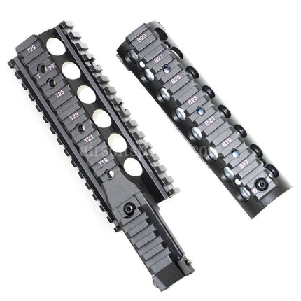 AIRSOFT SPECTER 210mm CNC Aluminum RAS Keymod Handguard Rail System For Tokyo Marui WA M4 M16 Series Rifles Black