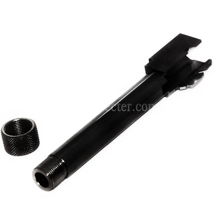 5KU CNC Aluminum Outer Barrel Type 1 with -14mm CCW Counter-Clockwise Thread Cover For Tokyo Marui G17 GBB Pistols Airsoft