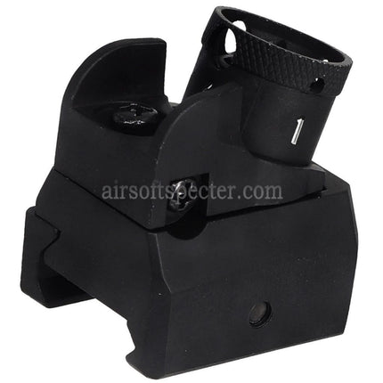 AIRSOFT SPECTER Metal HK416 Combat Rear Sight For 20mm Picatinny Rail Rifles