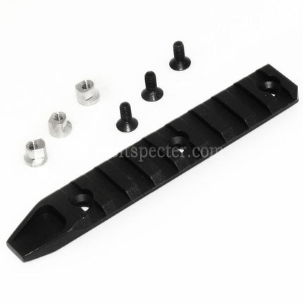 AIRSOFT SPECTER Panneau de rail 115mm 9 emplacements pour système de garde-main URX RAS Noir