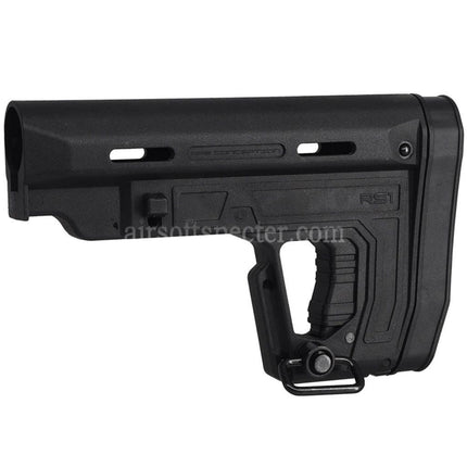 APS Poly Fiber RS1 Type 1 Stock For M4 M16 Series AEG Rifles Airsoft Black