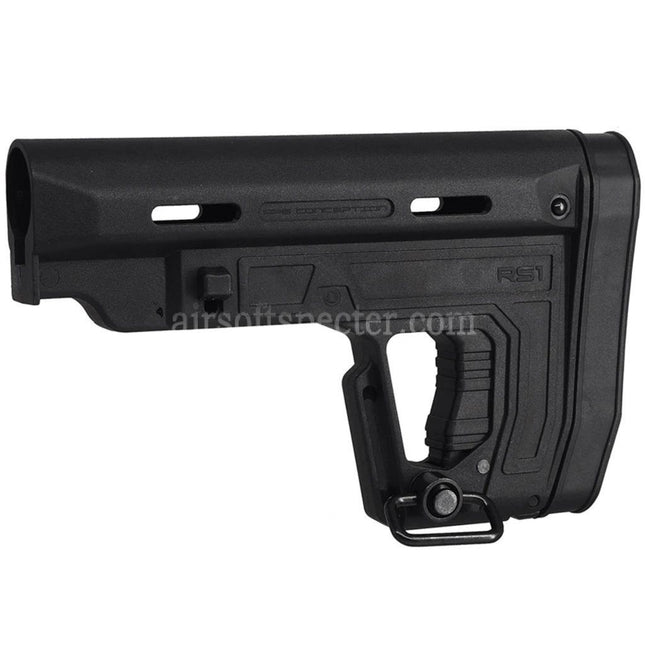 APS Poly Fiber RS1 Type 1 Stock For M4 M16 Series AEG Rifles Airsoft Black