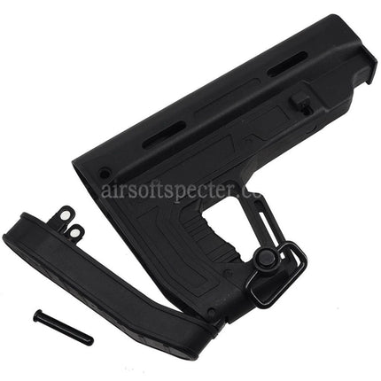 APS Poly Fiber RS1 Type 1 Stock For M4 M16 Series AEG Rifles Airsoft Black