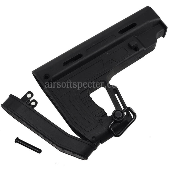 APS Poly Fiber RS1 Type 1 Stock For M4 M16 Series AEG Rifles Airsoft Black