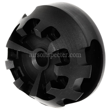 5KU Aluminum Cookie Cutter Comp Flash Hider For -14mm CCW Counter-Clockwise Thread Barrel Rifles Airsoft Black