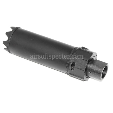 5KU Socom Mini Monster QD Suppressor Silencer with Flash Hider For -14mm CCW Counter-Clockwise Thread Barrel Rifles Airsoft Black