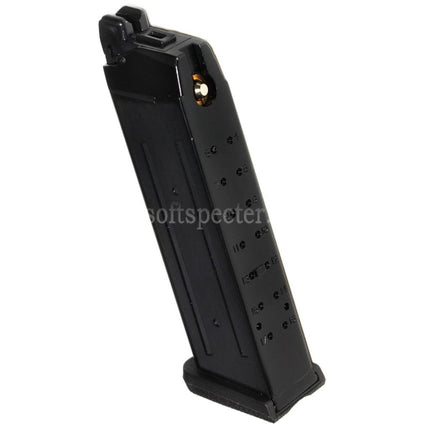 Chargeur de gaz Turbo APS 23e pour pistolets Airsoft GBB G17 G18C G34 G35 série G Noir