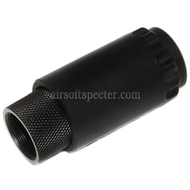 5KU 7.62 Taper Mount Flash Comp and Blast Shield Flash Hider For -14mm CCW Counter-Clockwise Thread Barrel Rifles Airsoft Black