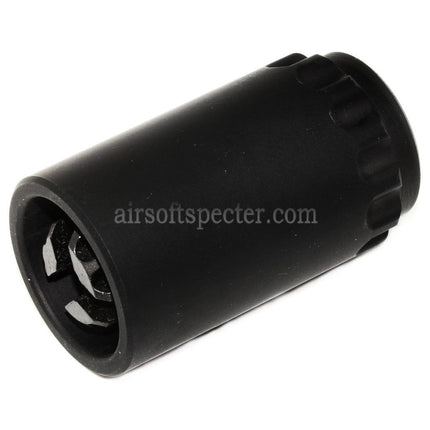 5KU 7.62 Taper Mount Flash Comp and Blast Shield Flash Hider For -14mm CCW Counter-Clockwise Thread Barrel Rifles Airsoft Black