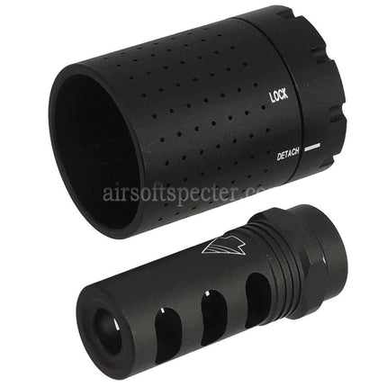 5KU Aluminum Ferfrans Modular Muzzle Brake CRD Flash Hider -14mm CCW Counter-Clockwise Thread