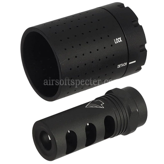 5KU Aluminum Ferfrans Modular Muzzle Brake CRD Flash Hider -14mm CCW Counter-Clockwise Thread