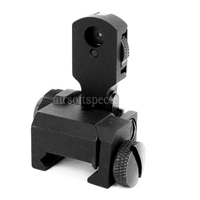 5KU Flip Up Rear Sight For M4 M16 Series AEG Rifles Airsoft