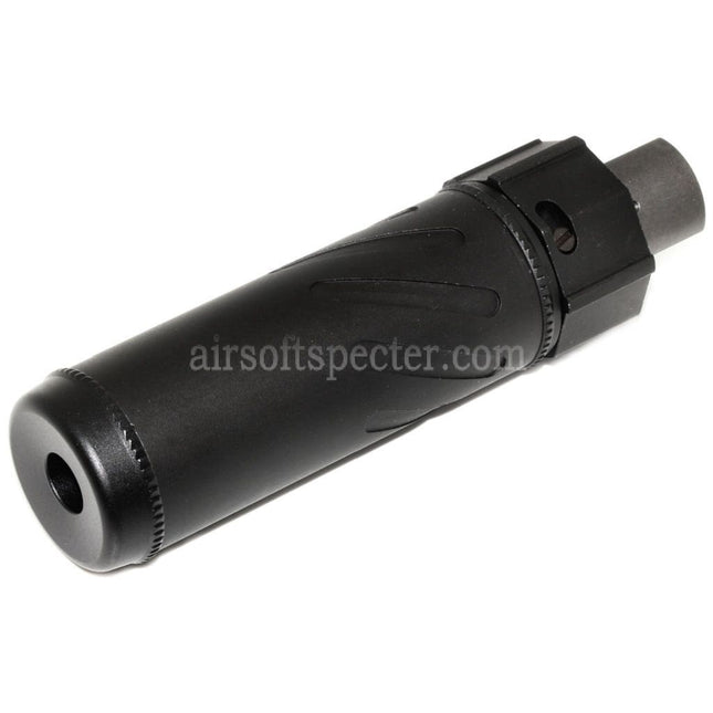5KU 128mm/149mm SOCOM556 Mini QD Suppressor Silencer B with Flash Hider For -14mm CCW Counter-Clockwise Thread Barrel Rifles Airsoft Black