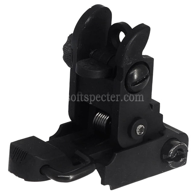AIRSOFT SPECTER Plastic M4SS Flip Rear Sight For 20mm Picatinny Rail Rifles