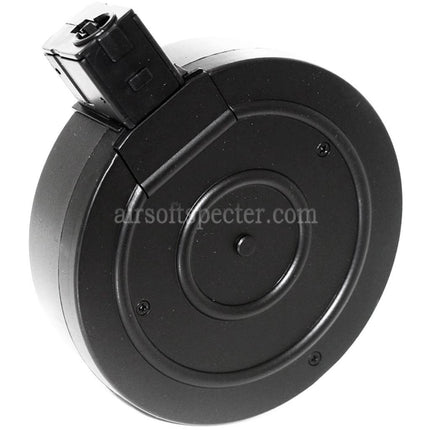 AIRSOFT SPECTER 370rd Drum Magazine For WELL R2 Tokyo Marui Vz61 SCORPION Series SMG Rifles Black
