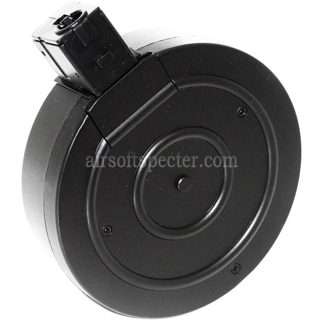 AIRSOFT SPECTER 370rd Drum Magazine For WELL R2 Tokyo Marui Vz61 SCORPION Series SMG Rifles Black