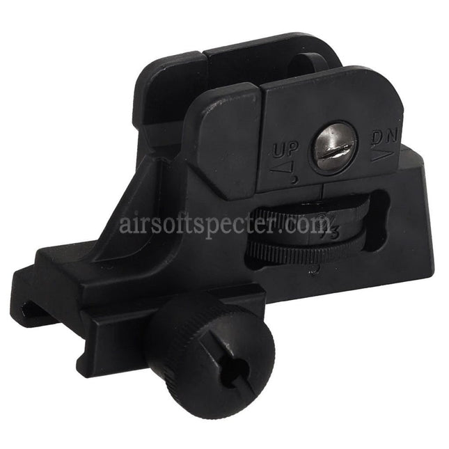 AIRSOFT SPECTER Metal Alloy CQB LMT Rear Sight For 20mm Picatinny Rail Rifles