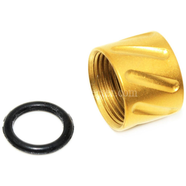 5KU Diagonals Knurled Thread Protector Barrel Cover -14mm CCW Counter-clockwise Thread For Tokyo Marui G17 GBB Pistols Airsoft